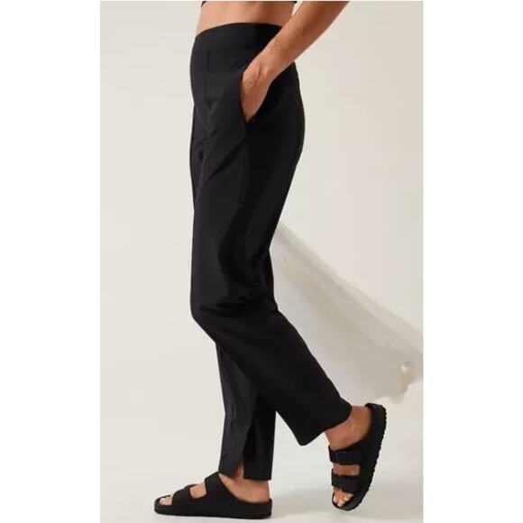 Athleta Brooklyn Heights Pant Lightweight Ankle Womens Size 4 Black - Picture 6 of 12